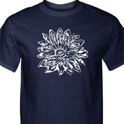 Mens Yoga Shirt Sketch Lotus Tall Tee T-Shirt Mens Yoga Shirt Sketch Lotus Tall Tee T-Shirt