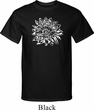 Mens Yoga Shirt Sketch Lotus Tall Tee T-Shirt