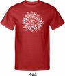 Mens Yoga Shirt Sketch Lotus Tall Tee T-Shirt