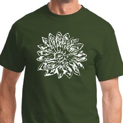 Mens Yoga Shirt Sketch Lotus Tee T-Shirt Mens Yoga Shirt Sketch Lotus Tee T-Shirt