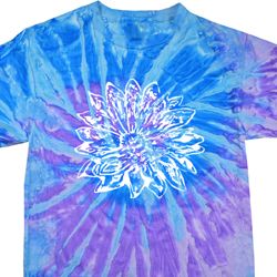 Mens Yoga Shirt Sketch Lotus Tie Dye Tee T-shirt Mens Yoga Shirt Sketch Lotus Tie Dye Tee T-shirt