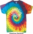 Mens Yoga Shirt Sketch Lotus Tie Dye Tee T-shirt
