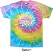 Mens Yoga Shirt Sketch Lotus Tie Dye Tee T-shirt