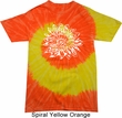 Mens Yoga Shirt Sketch Lotus Tie Dye Tee T-shirt