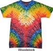 Mens Yoga Shirt Sketch Lotus Tie Dye Tee T-shirt
