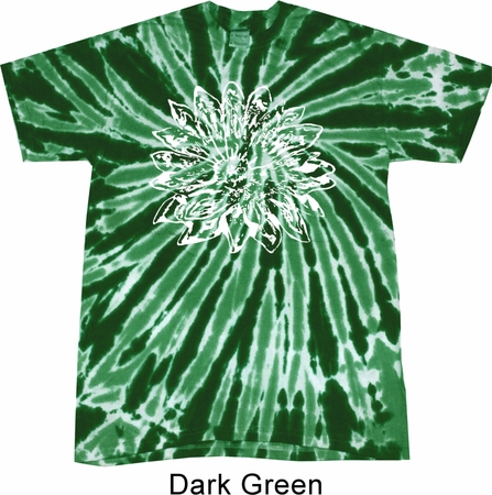 Mens Yoga Shirt Sketch Lotus Twist Tie Dye Tee T-shirt