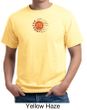 Mens Yoga Shirt Sleeping Sun Meditation Adult Organic T-shirt