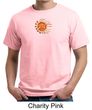 Mens Yoga Shirt Sleeping Sun Meditation Adult Organic T-shirt
