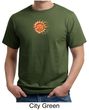 Mens Yoga Shirt Sleeping Sun Meditation Adult Organic T-shirt