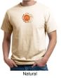 Mens Yoga Shirt Sleeping Sun Meditation Adult Organic T-shirt