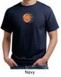 Mens Yoga Shirt Sleeping Sun Meditation Adult Organic T-shirt