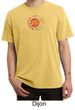 Mens Yoga Shirt Sleeping Sun Meditation Adult Pigment Dyed T-shirt