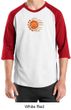 Mens Yoga Shirt Sleeping Sun Meditation Adult Raglan Shirt