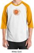 Mens Yoga Shirt Sleeping Sun Meditation Adult Raglan Shirt