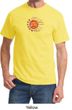 Mens Yoga Shirt Sleeping Sun Meditation Adult T-shirt