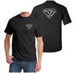 Mens Yoga Shirt Super OM Front and Back Print T-Shirt