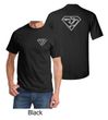 Mens Yoga Shirt Super OM Front and Back Print T-Shirt