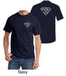 Mens Yoga Shirt Super OM Front and Back Print T-Shirt