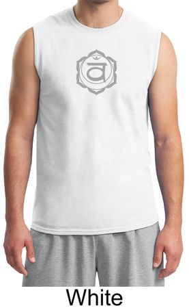 Mens Yoga Shirt Swadhisthana Chakra Symbol Adult Muscle Shirt