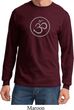 Mens Yoga Shirt Thin OM Long Sleeve Tee T-Shirt