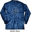 Mens Yoga Shirt Thin OM Long Sleeve Tie Dye Tee T-shirt