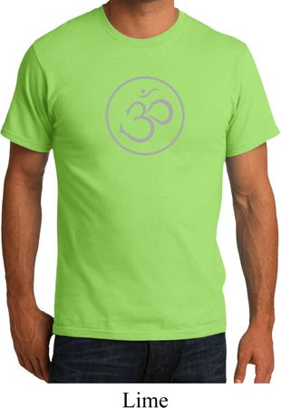 Mens Yoga Shirt Thin OM Organic Tee T-Shirt
