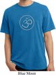 Mens Yoga Shirt Thin OM Pigment Dyed Tee T-Shirt