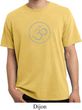 Mens Yoga Shirt Thin OM Pigment Dyed Tee T-Shirt