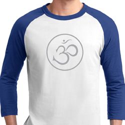 Mens Yoga Shirt Thin OM Raglan Tee T-Shirt