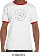 Mens Yoga Shirt Thin OM Ringer Tee T-Shirt