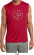 Mens Yoga Shirt Thin OM Sleeveless Moisture Wicking Tee T-Shirt