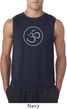 Mens Yoga Shirt Thin OM Sleeveless Tee T-Shirt