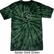 Mens Yoga Shirt Thin OM Spider Tie Dye Tee T-shirt
