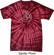 Mens Yoga Shirt Thin OM Spider Tie Dye Tee T-shirt