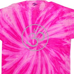 Mens Yoga Shirt Thin OM Twist Tie Dye Tee T-shirt
