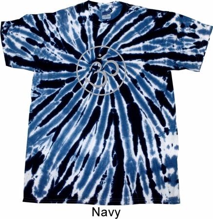 Mens Yoga Shirt Thin OM Twist Tie Dye Tee T-shirt