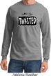 Mens Yoga Shirt Twisted Long Sleeve Tee T-Shirt