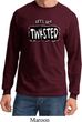 Mens Yoga Shirt Twisted Long Sleeve Tee T-Shirt