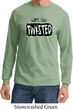 Mens Yoga Shirt Twisted Long Sleeve Tee T-Shirt
