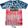 Mens Yoga Shirt Twisted Patriotic Tie Dye Tee T-shirt