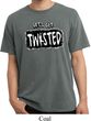 Mens Yoga Shirt Twisted Pigment Dyed Tee T-Shirt