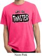 Mens Yoga Shirt Twisted Pigment Dyed Tee T-Shirt