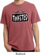 Mens Yoga Shirt Twisted Pigment Dyed Tee T-Shirt