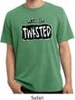 Mens Yoga Shirt Twisted Pigment Dyed Tee T-Shirt