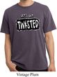 Mens Yoga Shirt Twisted Pigment Dyed Tee T-Shirt