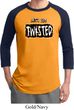 Mens Yoga Shirt Twisted Raglan Tee T-Shirt