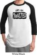 Mens Yoga Shirt Twisted Raglan Tee T-Shirt