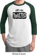 Mens Yoga Shirt Twisted Raglan Tee T-Shirt