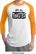 Mens Yoga Shirt Twisted Raglan Tee T-Shirt
