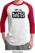 Mens Yoga Shirt Twisted Raglan Tee T-Shirt